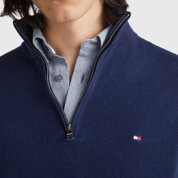 BRAND NEW! Tommy Hilfiger Men's Regular-Fit Pima Cotton Cashmere Blend - Picture 2 of 4